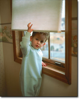 Children easily Gets Infected by Touching Blinds full of Germs Bacteria Children easily Gets Infected by Touching Blinds full of Germs Bacteria