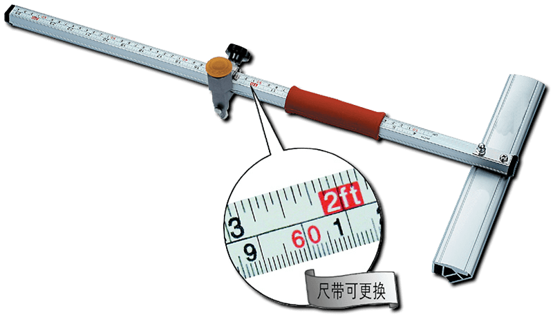 CUT-T-024 T Shape Cutting Tool for Glass with Precise Scale.