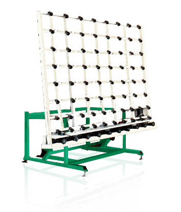 Conveying Section of Motorized Vertical Glass Rollers Conveyors Composed of Upper & Bottom Parts Conveying Section of Motorized Vertical Glass Rollers Conveyors Composed of Upper & Bottom Parts