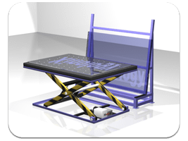 Elevated Glass Free Fall Air Floatation Table