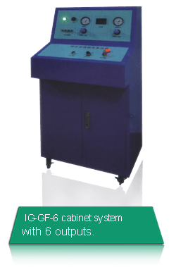 Cabinet Gas Filling Machine Fill 6 Insulated Glass At One Time Cabinet Gas Filling Machine Fill 6 Insulated Glass At One Time