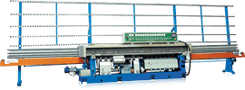 Spindles G-VME-13A Vertical Glass Miter Edging Machine Polishes Bottom Edges As Well