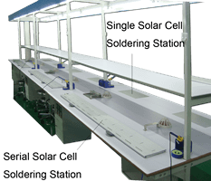 Single & Serial Solar Cell Tabbing, Stringing & Interconnecting Table