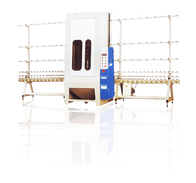 SBM-V Vertical Glass Sandblasting Machines Operated Both Automatically & Manually