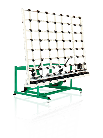 Tilting Conveyor Incorporated to Vertical Glass Washer for Easy Glass Handling