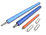 Rubber Rollers with Steel Core Shafts