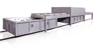 Sliding Glass Bending Oven with Two Closed Top Annealing Stations Sliding Glass Bending Oven with Two Closed Top Annealing Stations