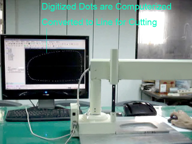 Automatically Convert Digitizing Data to Electronic Profile Suitable for Auto Mirror Cutting Automatically Convert Digitizing Data to Electronic Profile Suitable for Auto Mirror Cutting