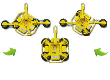 CL-V-MC-1 Vacuum Suction Cup Lifter Transforms to Constrict Configuration