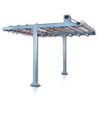 Overhead Spacer Frame Hanging Conveyor Keeps Frames Non Sticky Dimensionally Non Distorted Overhead Spacer Frame Hanging Conveyor Keeps Frames Non Sticky Dimensionally Non Distorted