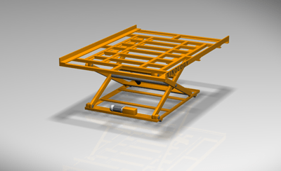 Scissors Lift Helps Glass Loading & Unloading Scissors Lift Helps Glass Loading & Unloading