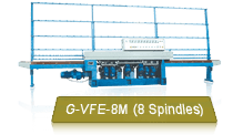 Only Front Seaming Wheels Are Adjusted For Glass Thickness Changing Of This Budget G-VFE-8M Glass Polishing Machine