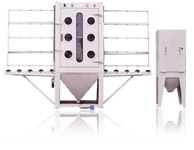 Air Blasting Vertical Manual Glass Sandblasting Machinewith Cyclone Separator Air Blasting Vertical Manual Glass Sandblasting Machinewith Cyclone Separator