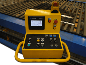 Operation Panel Right Next to Glass Loading Table