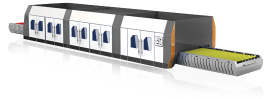 Heating Chamber & Tempering Section could be Fully Covered by Optional Enclosures with Access Doors & Observation Windows Heating Chamber & Tempering Section could be Fully Covered by Optional Enclosures with Access Doors & Observation Windows