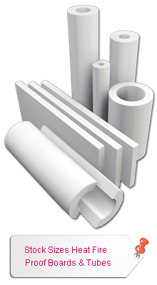 Stock Sizes Fire Proof Boards & Tubes Stock Sizes Fire Proof Boards & Tubes